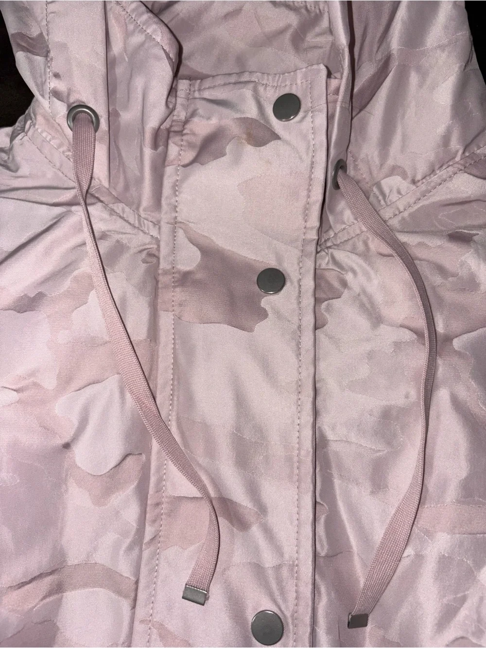 Athletic Works Light Pink Camo Hooded Utility Jacket